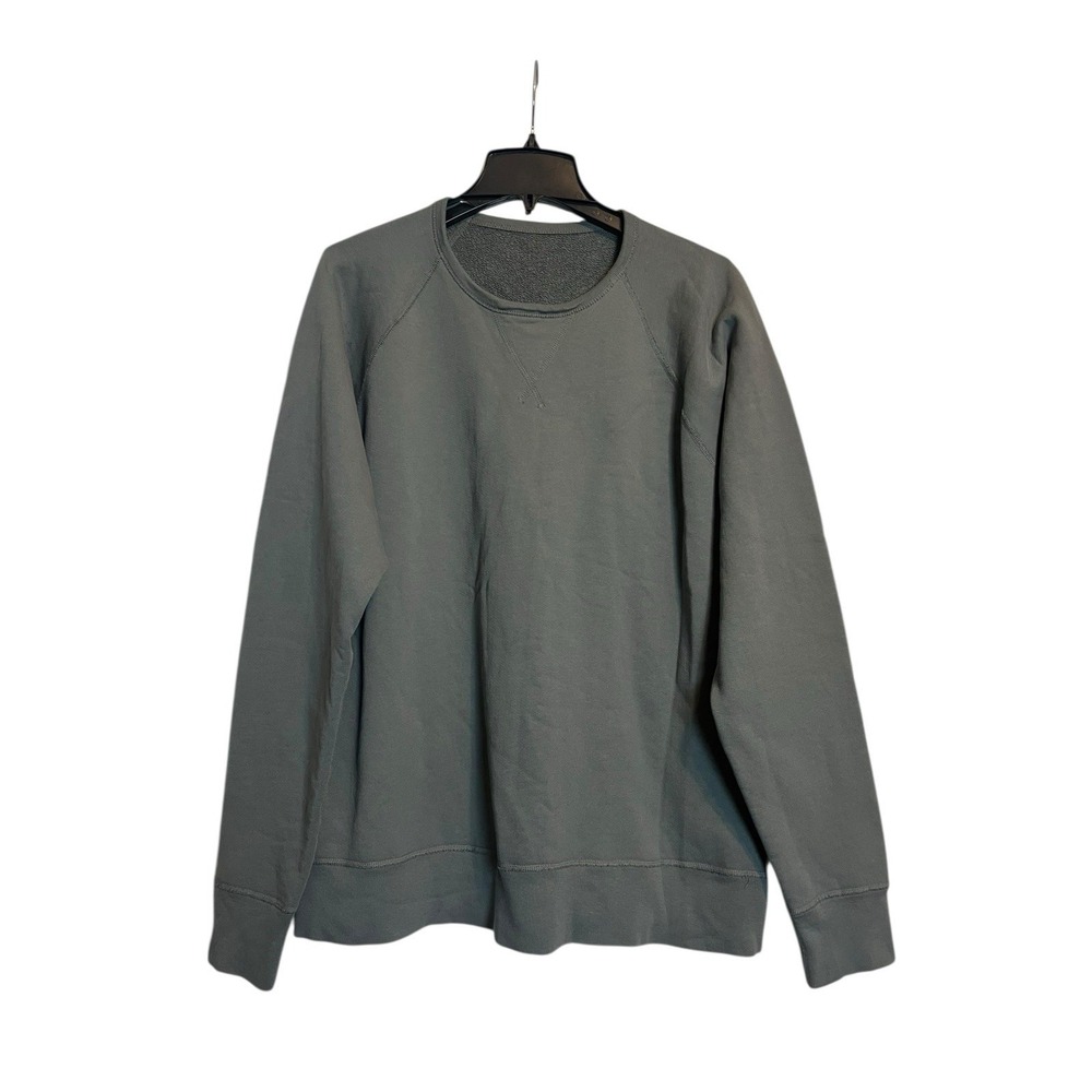 Flint and Tinder Crewneck Sweatshirt 2XL Gray Cotton Classic Pullover Hackberry